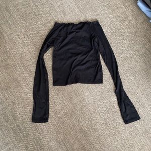 black off the shoulder top